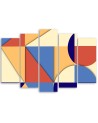 Colourful paintings for children - Geometric shapes abstract | FEEBY