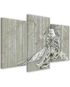 Oriental wall painting - Traditional Japanese geisha | FEEBY