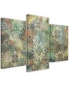 Colourful Canvas paintings for living room - Mosaic of stars | FEEBY