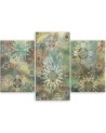 Colourful Canvas paintings for living room - Mosaic of stars | FEEBY