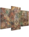 Triptychs of colourful paintings for the wall - Mosaic of stars | FEEBY