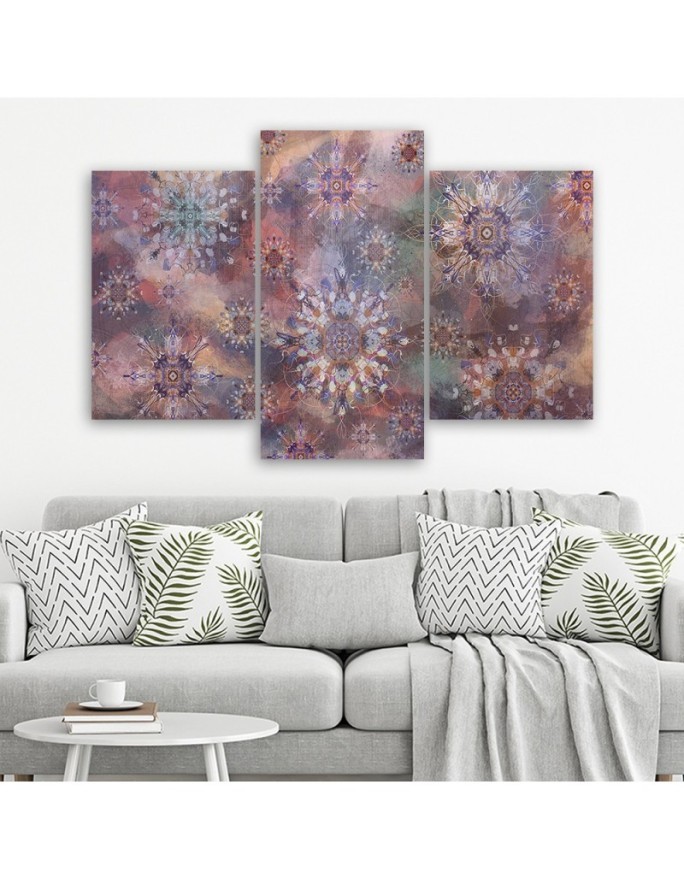 Wall art painting for bedroom - Mandala oriental pattern | FEEBY