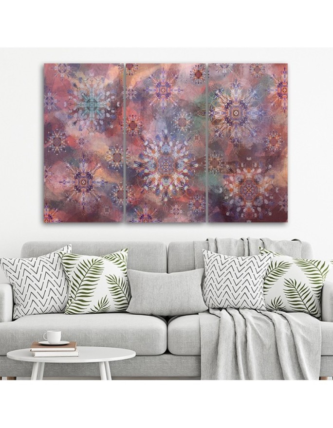 Wall painting for bedroom - Mandala oriental pattern | FEEBY