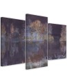 3 piece Printed canvas for bedroom - Lake view | FEEBY