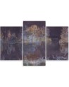 3 piece Printed canvas for bedroom - Lake view | FEEBY
