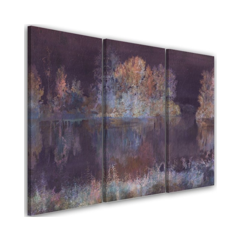 Large wall art painting for living room - Lake view | FEEBY