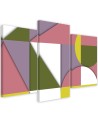 Teenage Canvas painting for wall - Geometric shapes abstract | FEEBY