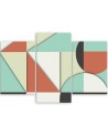 Children's room Canvas painting for wall - Geometric shapes abstract | FEEBY