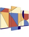 Children's room painting for wall - Geometric shapes abstract | FEEBY
