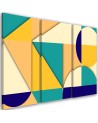 3 part painting for children - Geometric shapes abstract | FEEBY