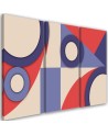 Triptych painting for children for room - Geometric shapes abstract | FEEBY