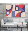 Triptych painting for children for room - Geometric shapes abstract | FEEBY