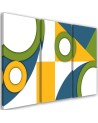 3 part paintings for children - Geometric shapes abstract | FEEBY