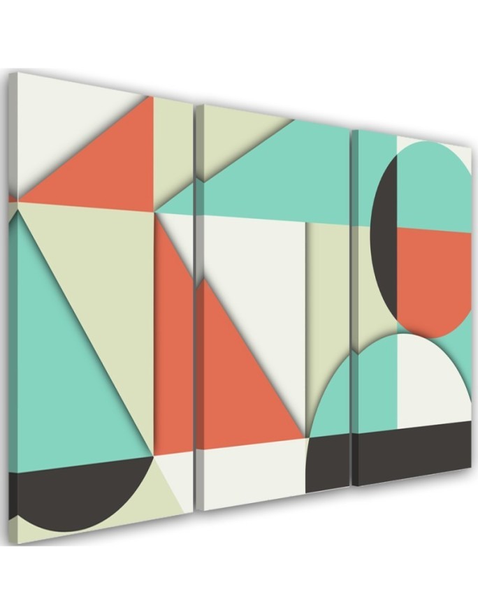 Colourful paintings for children - Geometric shapes abstract | FEEBY