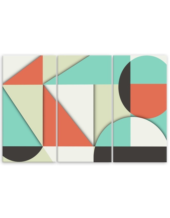 Colourful paintings for children - Geometric shapes abstract | FEEBY