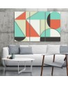 Colourful paintings for children - Geometric shapes abstract | FEEBY