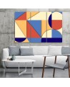 Colourful Canvas paintings for children - Geometric shapes abstract | FEEBY