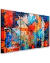 Canvas print - Orange abstract hand painted | FEEBY