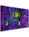 Colourful modern Canvas painting - Purple abstract hand painted | FEEBY