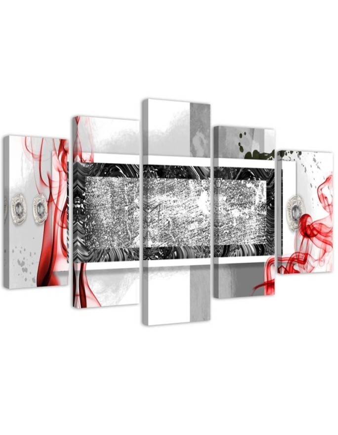 Canvas print Grey abstraction - for room, living room, bedroom for wall | FEEBY