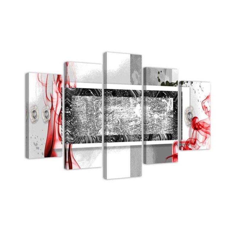 Canvas print Grey abstraction - for room, living room, bedroom for wall | FEEBY