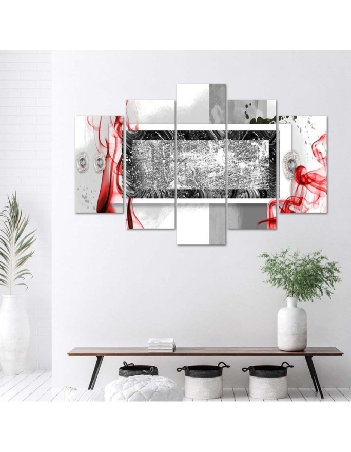 Canvas print Grey abstraction - for room, living room, bedroom for wall | FEEBY