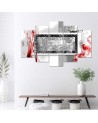 Canvas print Grey abstraction - for room, living room, bedroom for wall | FEEBY