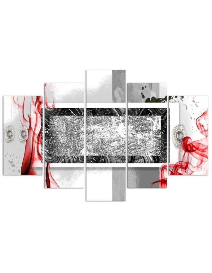 Canvas print Grey abstraction - for room, living room, bedroom for wall | FEEBY