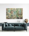 5-part colourful Canvas paintings for living room - Mosaic of stars | FEEBY