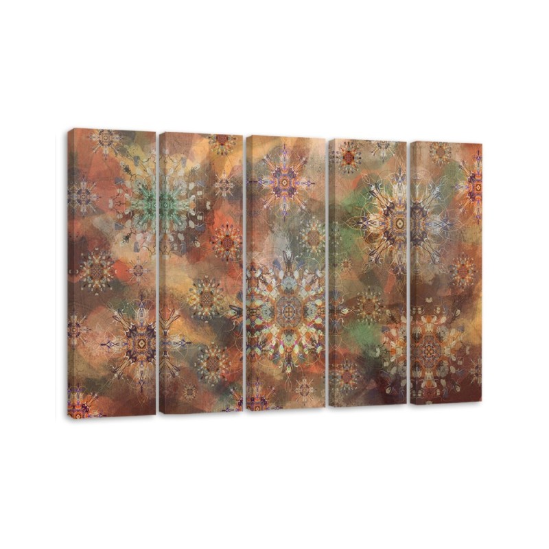 Colourful Canvas paintings for the wall - Mosaic of stars | FEEBY