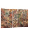 Colourful Canvas paintings for the wall - Mosaic of stars | FEEBY