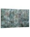 Beautiful paintings for wall 5 parts - Mosaic turquoise | FEEBY