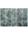 Beautiful paintings for wall 5 parts - Mosaic turquoise | FEEBY