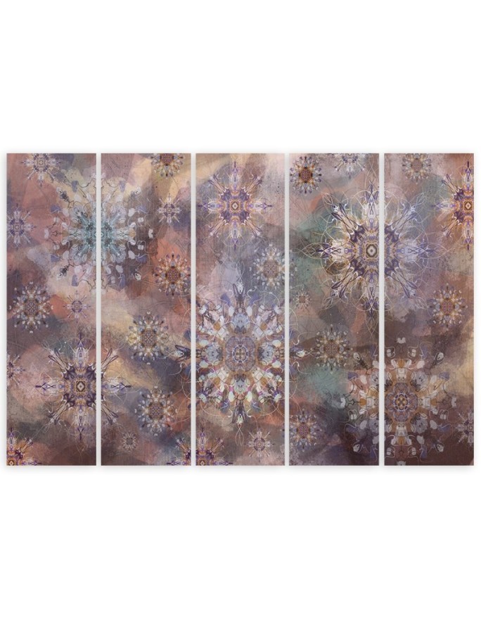 Canvas Canvas painting for living room - Colourful abstraction 5 parts | FEEBY
