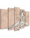 Canvas print canvas print - Traditional Japanese geisha in pink | FEEBY
