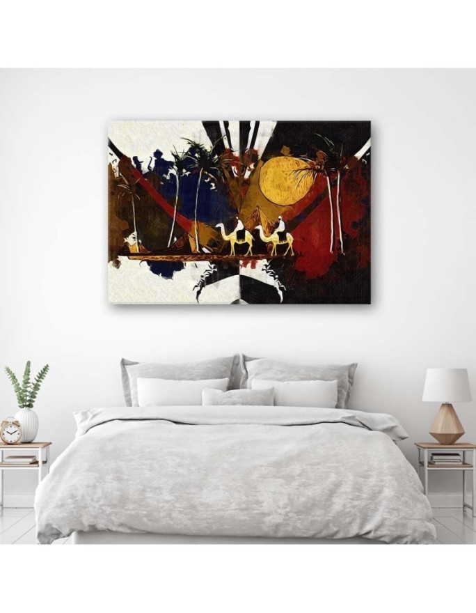 Canvas painting - African landscape - for the wall in the room | FEEBY