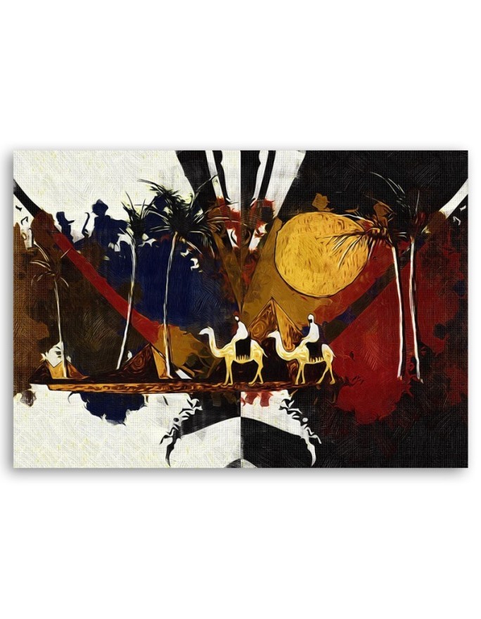 Canvas painting - African landscape - for the wall in the room | FEEBY