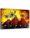 Wall art decoration painting - African landscape pyramids | FEEBY