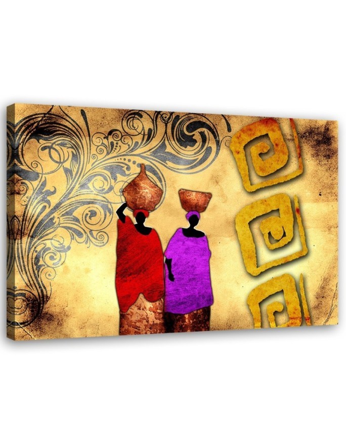 African women - canvas painting for living room, dining room | FEEBY
