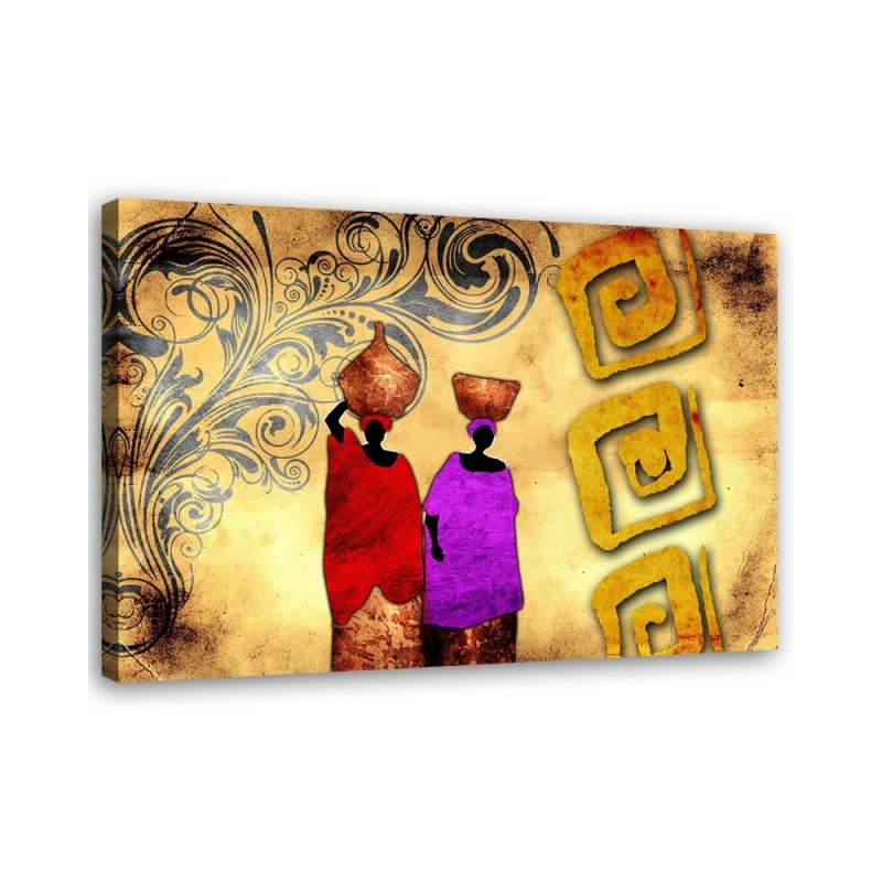 African women - canvas painting for living room, dining room | FEEBY