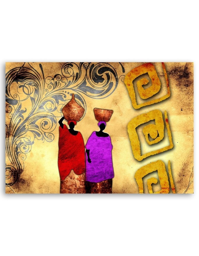 African women - canvas painting for living room, dining room | FEEBY