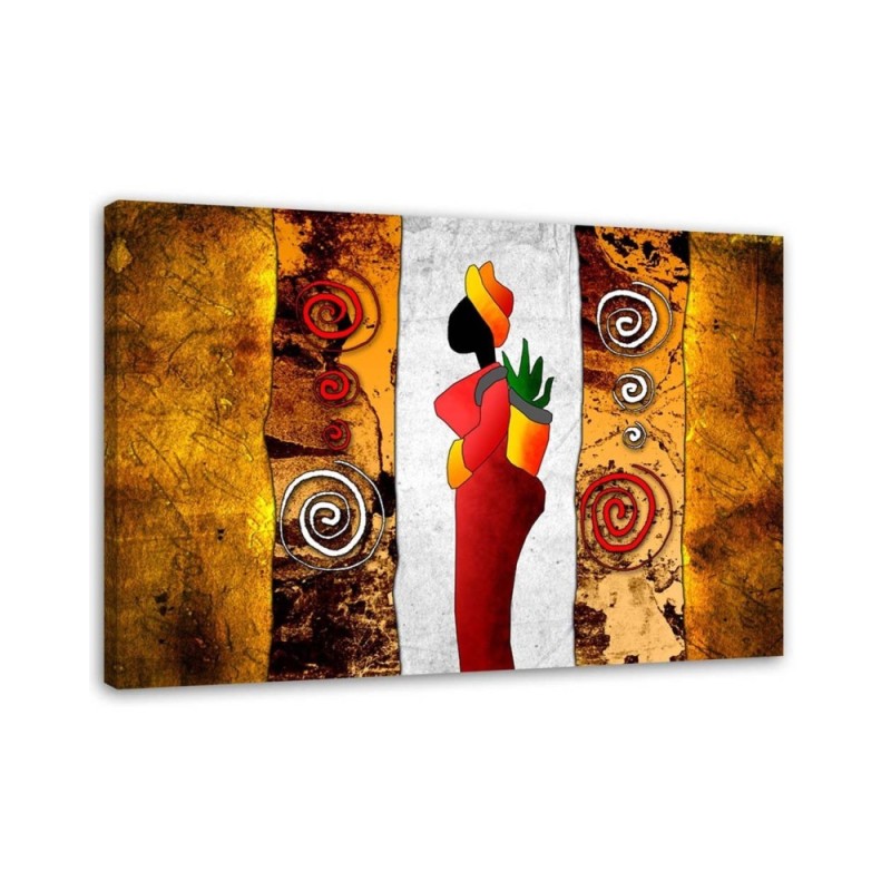 Colourful painting for living room, bedroom - African woman | FEEBY