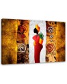 Colourful painting for living room, bedroom - African woman | FEEBY