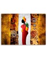 Colourful painting for living room, bedroom - African woman | FEEBY