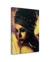 Wall art painting for living room - African woman portrait | FEEBY