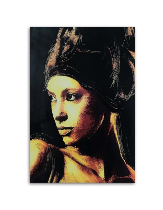 Decorative canvas painting - African woman portrait | FEEBY