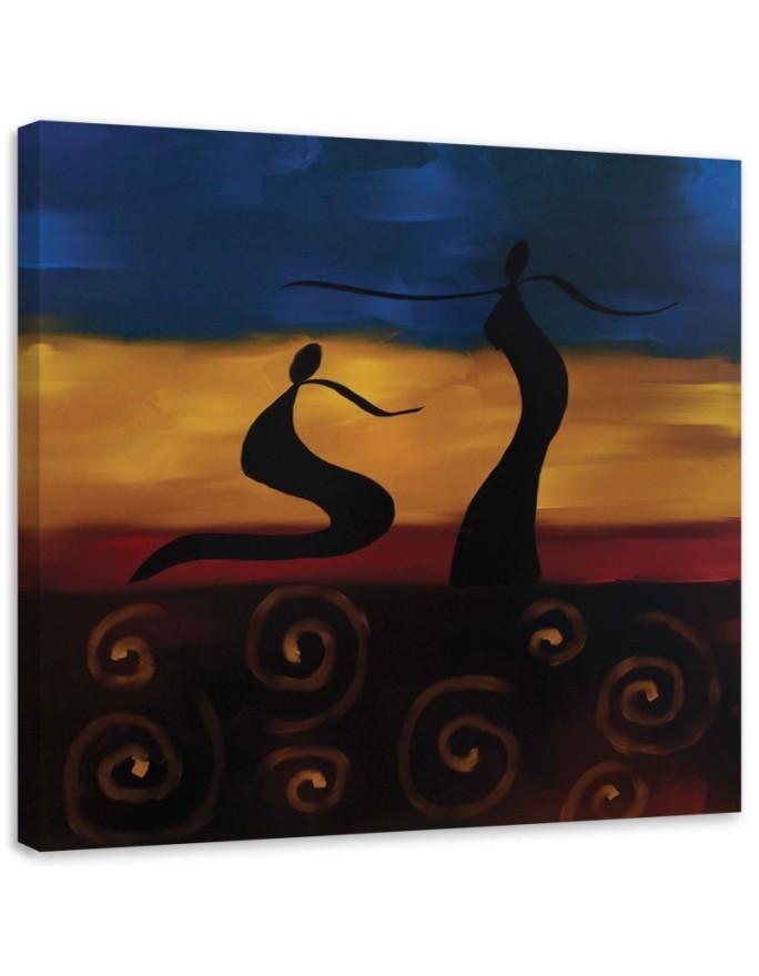 Decorative Canvas painting for dining room - African characters | FEEBY