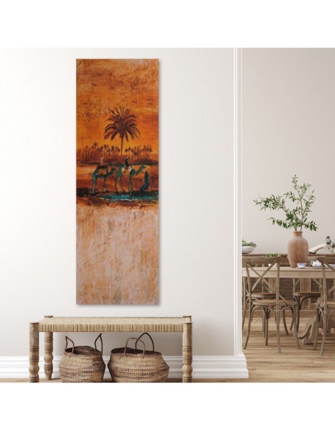 Decorative Canvas painting for living room - Camels in the desert | FEEBY