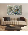 Canvas painting - Egyptian hieroglyphs and scarab | FEEBY