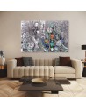 Modern Canvas painting for living room 5 parts - Egyptian pharaoh scarab | FEEBY